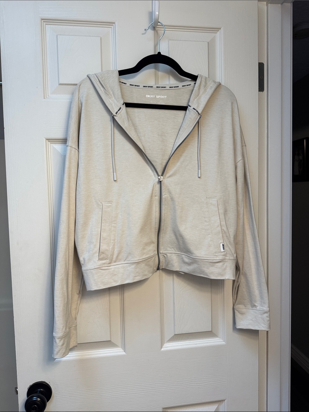 DKNYC Cream Zip Hoodie